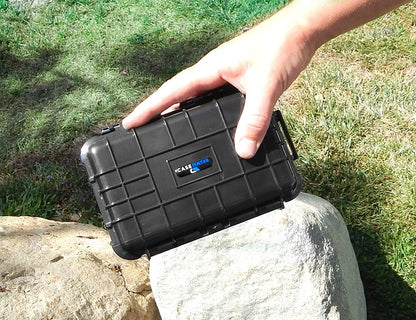 Waterproof Case for HP Sprocket Photo Printer - Crushproof Protection with Airtight Seal, Silicone Base & Foam Compartments - Case Only