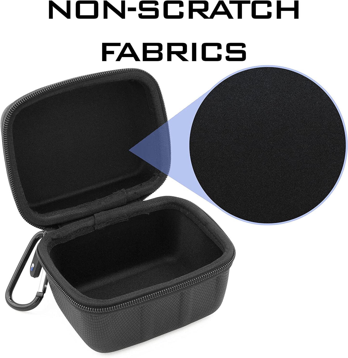 Carry Case Compatible with Zoom F3 Field Recorder Portable 2-Input Track Recorder - Carrying Case Only with Carabiner