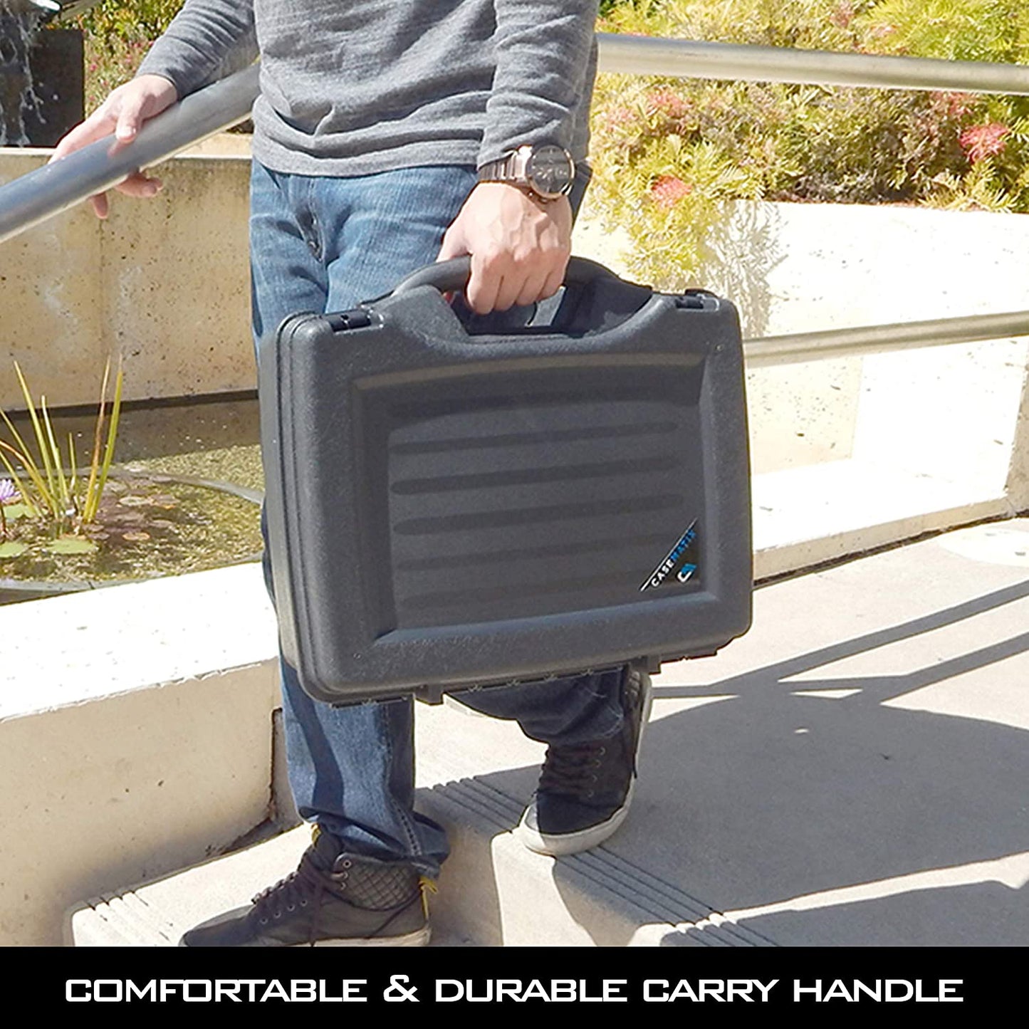 Miniature Storage Hard Shell Figure Case - 80 Slot Figurine Carrying Case with Customizable Foam Compatible with Warhammer 40k, DND & More!