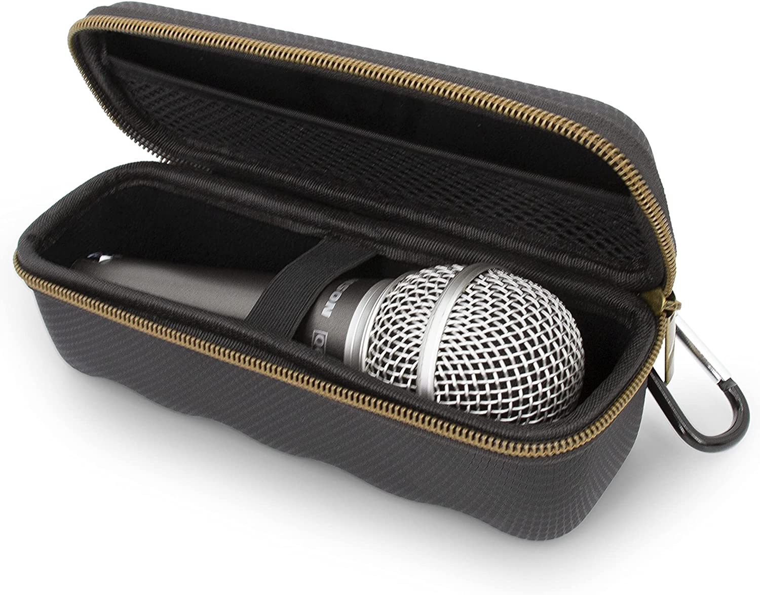CASEMATIX Étui de microphone compatible avec les modèles de microphone  filaire jusqu'à 17,1 cm maximum, étui de micro ultra compact pour  microphones