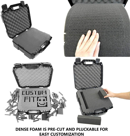 Hard Shell Projector Case Compatible with Epson PowerLite & Home Cinema Models with Tri-Layer Foam & Accessory Storage – Case Only