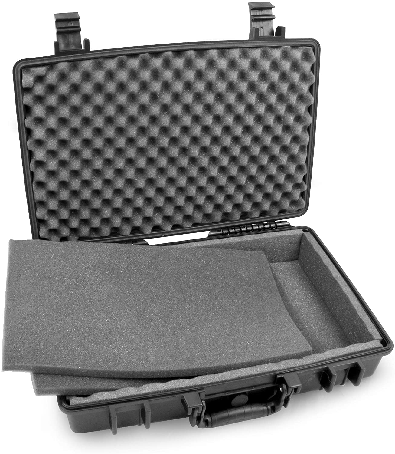 CASEMATIX Waterproof 15.6 Gaming Laptop Case Compatible with Acer Predator Helios 300 2019 Nitro 5 Triton 500 Triton 700 Nitro 7 Lightweight Affordable Hard Cases For Microphones Guns PS5s More