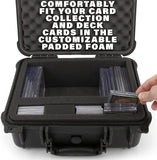 CASEMATIX Graded Card Case Compatible with 40+ BGS PSA SGC FGS One Touch Graded Sports Trading Cards, Waterproof Graded Slab Card Storage Box