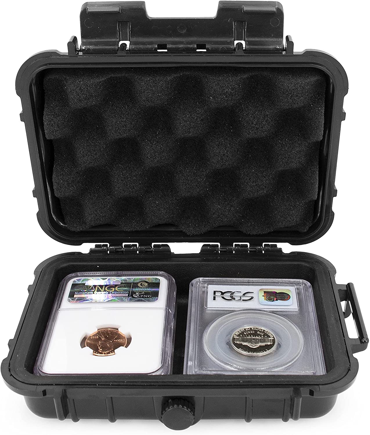 CASEMATIX Graded Coin Case Compatible with 4 PCGS or NGC