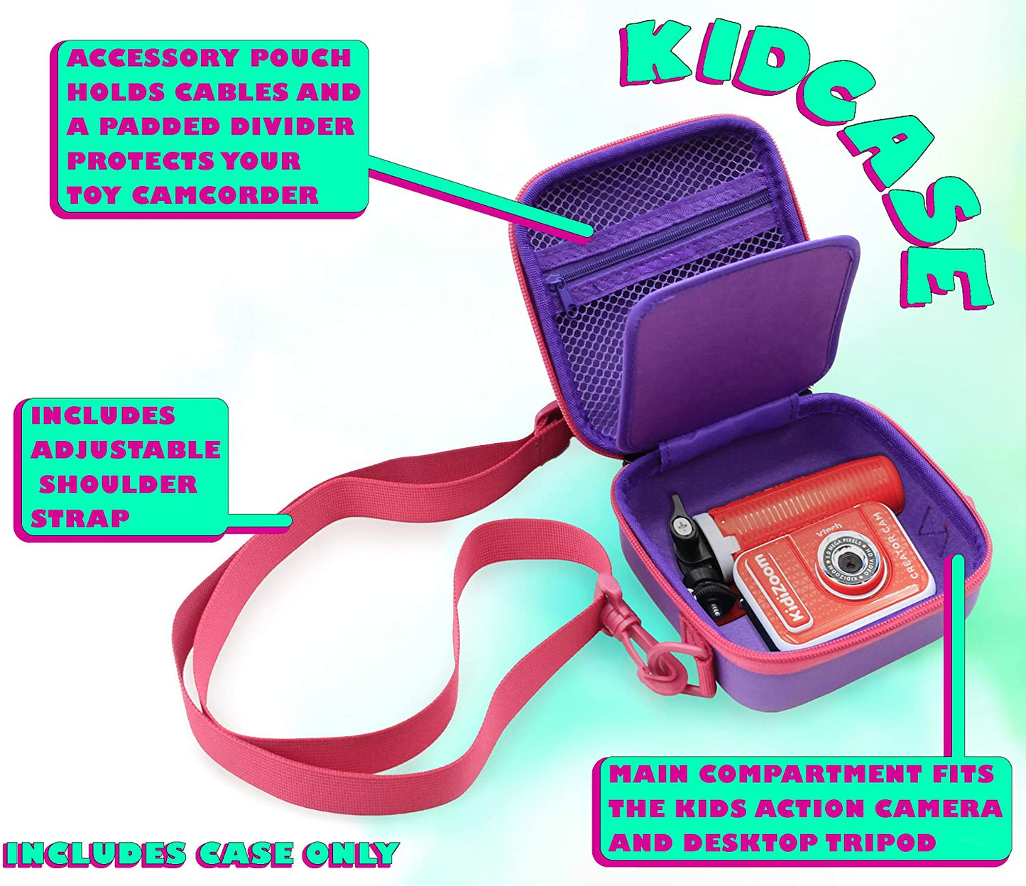 Camera Case Compatible with VTech KidiZoom Creator Cam Video Camera and Vtech Kidizoom Camera Accessories - Includes Case Only