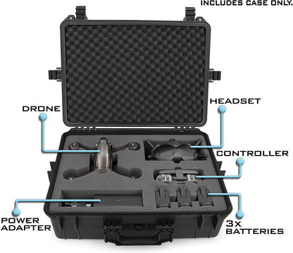 Hard Carrying Case Compatible with DJI FPV Combo Drone and Accessories – Includes Drone Waterproof Hard Case with Foam Only