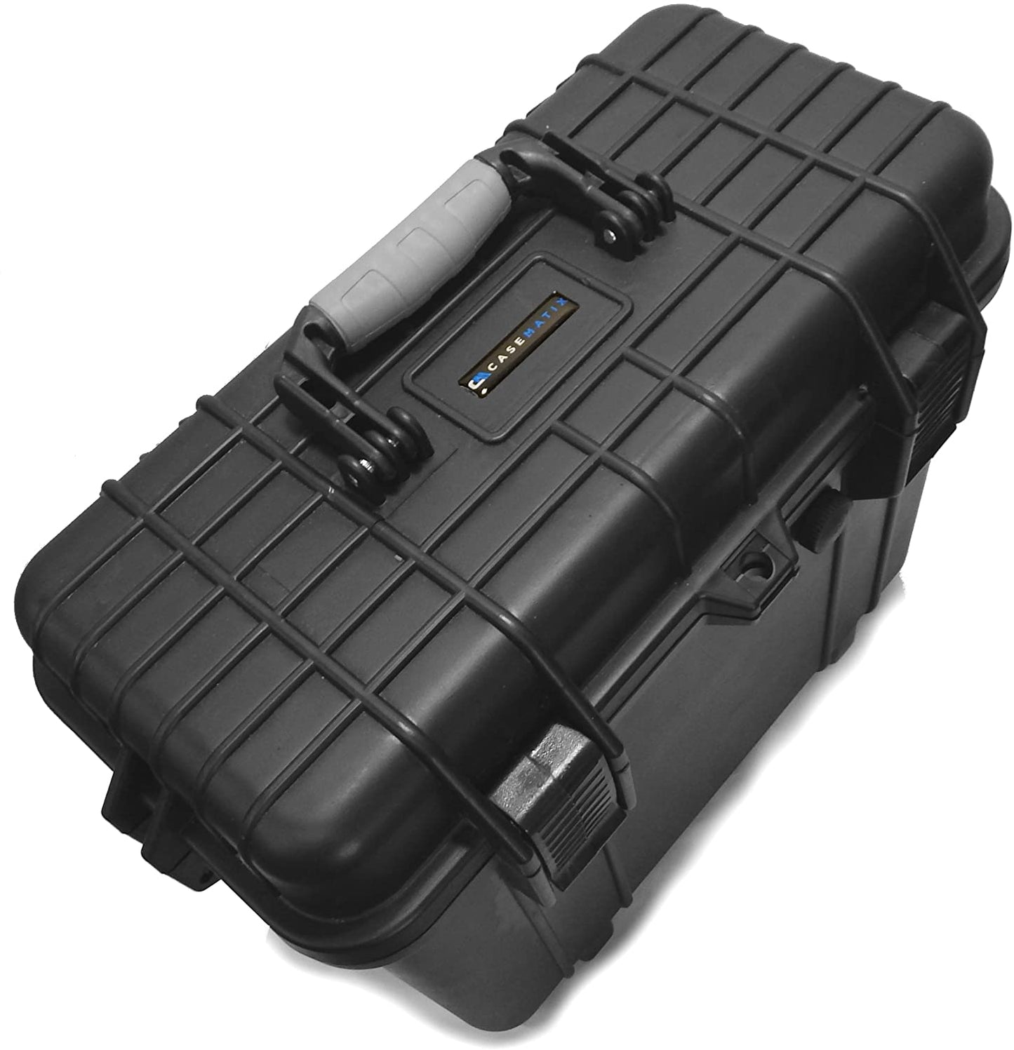 CASEMATIX Wireless Microphone Hard Case – 8 Slot Mic Case Fits Sennheiser, Shure Mic, Audio-Technica Microphones and More Wireless Mic Systems
