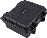 CASEMATIX 11" Waterproof Studio Recording Case Compatible with Blue Ember Xlr Condenser Microphone and Small Accessories
