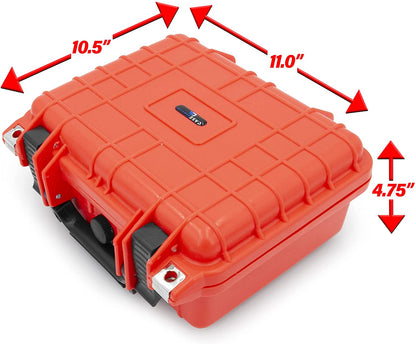 Graded Coin Case Compatible with 40+ PCGS or NGC Coin Slabs, Waterproof Coin Storage Box with Customizable Foam Will Fit Most Coin Holders