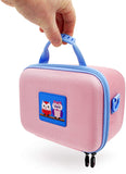 CASEMATIX Pink Travel Toy Case Compatible with Artie3000 Robot and Accessories, Includes Owl Case and Shoulder Strap Only