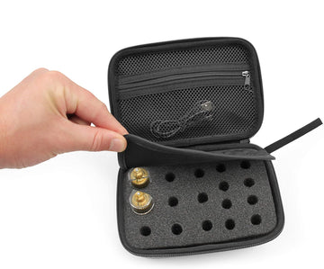 CASEMATIX Hard Travel Case Compatible With Cricut Joy Machine & Accessories  in Customizable Foam Case Only, Black 