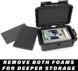 CASEMATIX Graded Card Case Compatible with 6+ BGS 8+ PSA FGS Graded Sports Trading Cards, Waterproof Graded Slab Card Storage Box