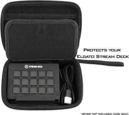 Travel Case Compatible with Elgato Stream Deck and Adjustable Stand, Game Capture HD60, Chat Link and Video Game Accessories - Case Only