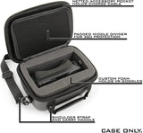 CASEMATIX Carry Case Compatible with HTC Vive Flow VR Glasses Hands-on Headset and Charge Cable - Case Only with Handle and Shoulder Strap