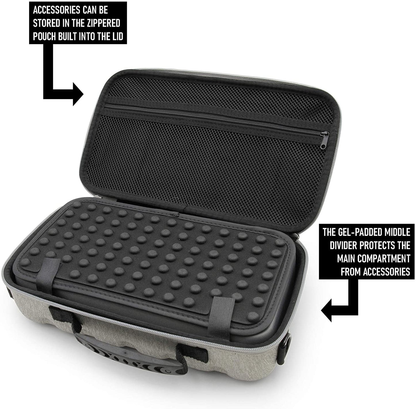 Gray Audio Mixer Case Compatible With Yamaha AG06MK2 USB Interface or Yamaha AG03MK2 Audio Mixers & Recording Accessories