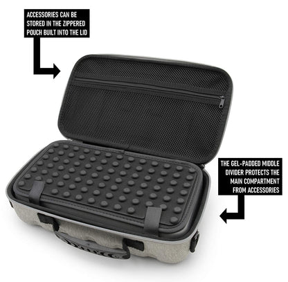 Hair Clipper Case Holds Three Electric Clippers, Hair Buzzers, Trimmers, T-finishers - Case For Barbers, Stylist and Hair Accessories