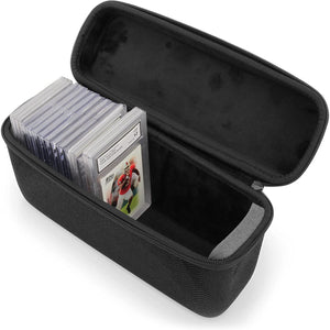 CASEMATIX Graded Card Case Compatible with 30+ BGS PSA FGS Graded Sports Trading Cards, Hard Shell Graded Slab Card Storage Box