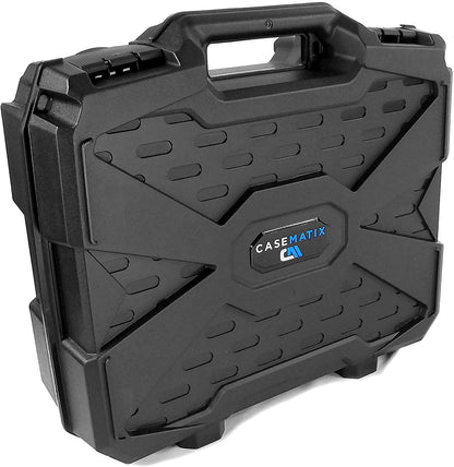 12-Mic Hard Case for Sennheiser/Shure/AKG Wireless Mics - Polymer Protection with Dual-Level Foam Storage - Case Only