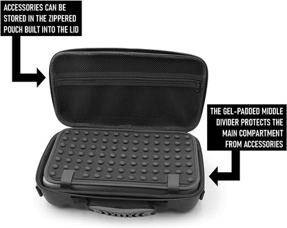 Two Wireless Microphone Case Compatible with Wireless Mic System Handheld Microphones Sennhesier, Shure and More with Shoulder Strap