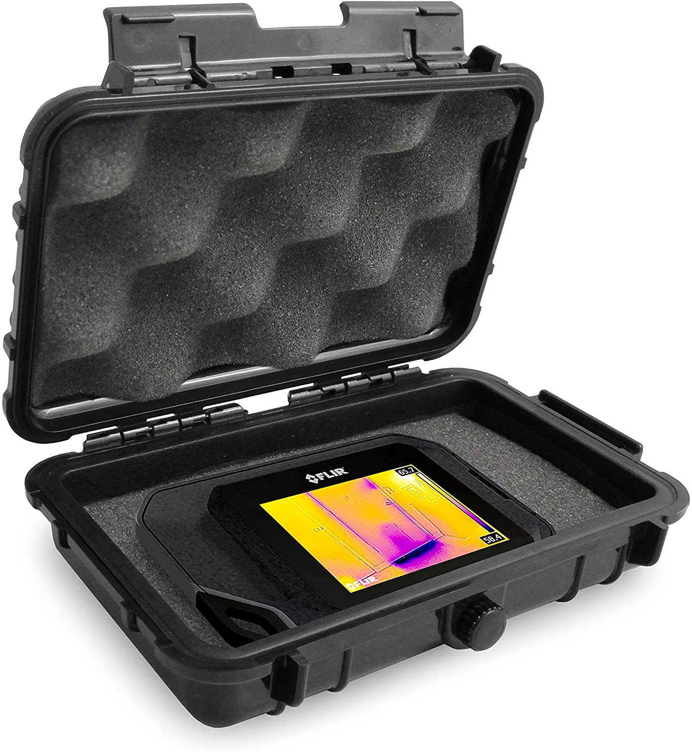 Waterproof Case Compatible with FLIR C5 C2 C3 Thermal Imager, Seek Shot pro, PerfectPrime Infrared Camera with Rugged Exterior