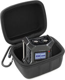 CASEMATIX Carry Case Compatible with Zoom F3 Field Recorder Portable 2 Input Track Recorder - Carrying Case Only with Carabiner
