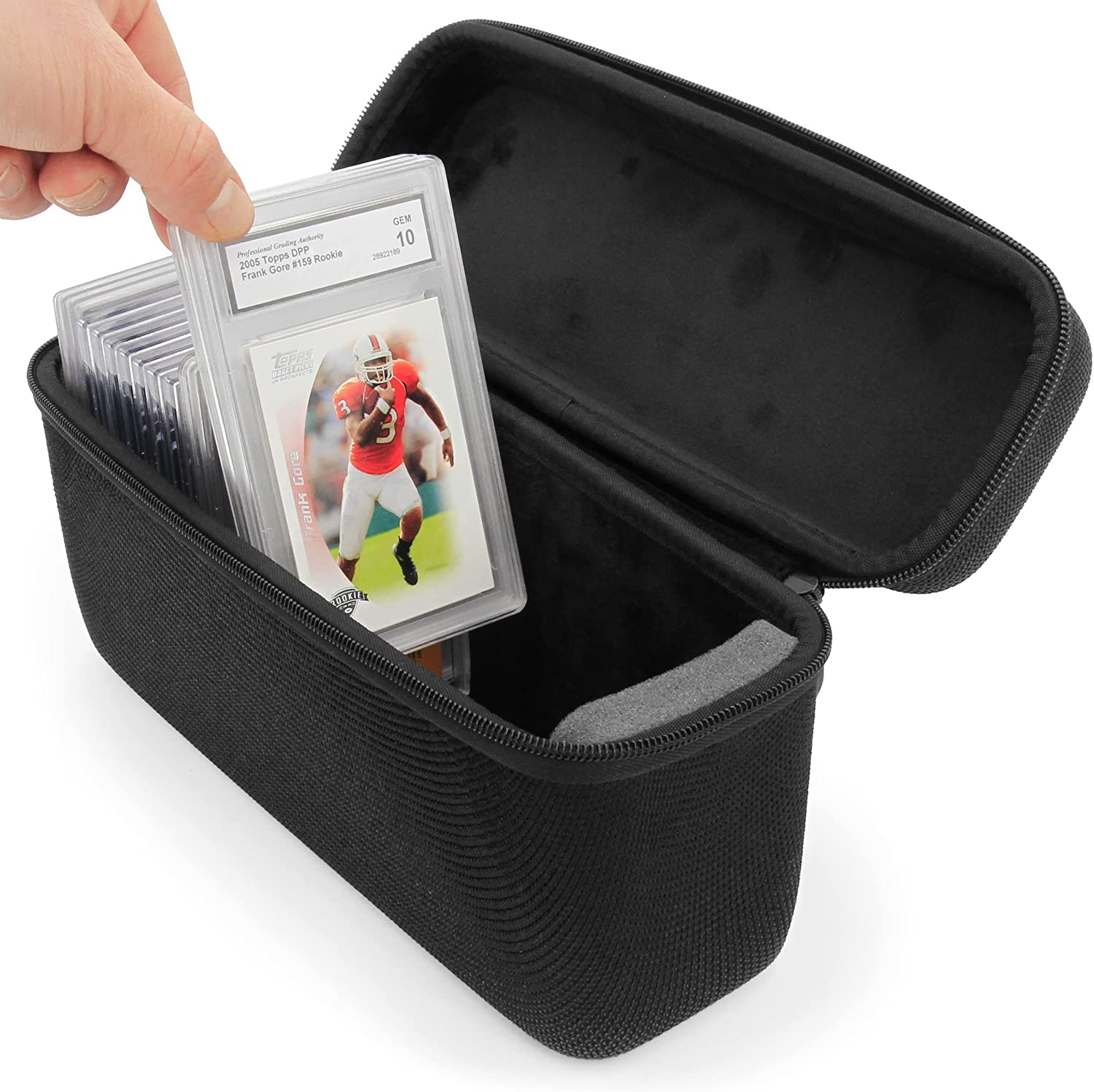 CASEMATIX Graded Card Case Compatible with 30+ BGS PSA FGS Graded Sports  Trading Cards, Hard Shell Graded Slab Card Storage Box | Lightweight &  Affordable Hard Cases For Microphones, Guns, PS5s & More