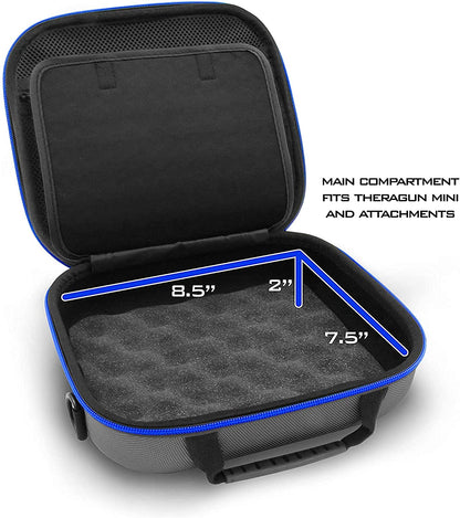 Airbrush Storage Case for Mini Air Compressor & Paint Kit - Hard Shell EVA Protection with Foam Lining & Shoulder Strap - Case Only
