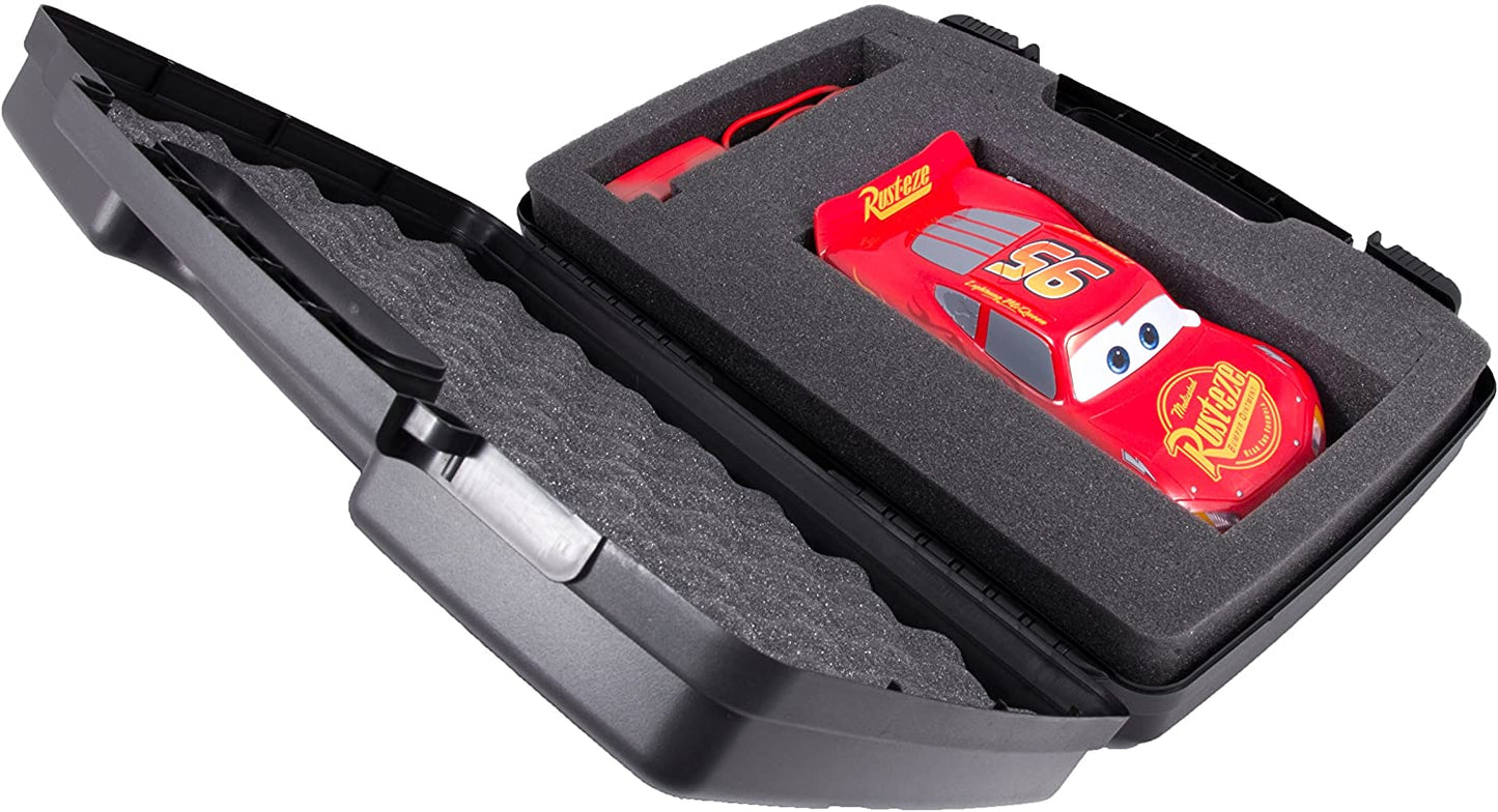 Garage Box RC Car Carry Case Compatible with Sphero Ultimate Lightning McQueen - Hard Shell Protection with Precut Foam Compartments