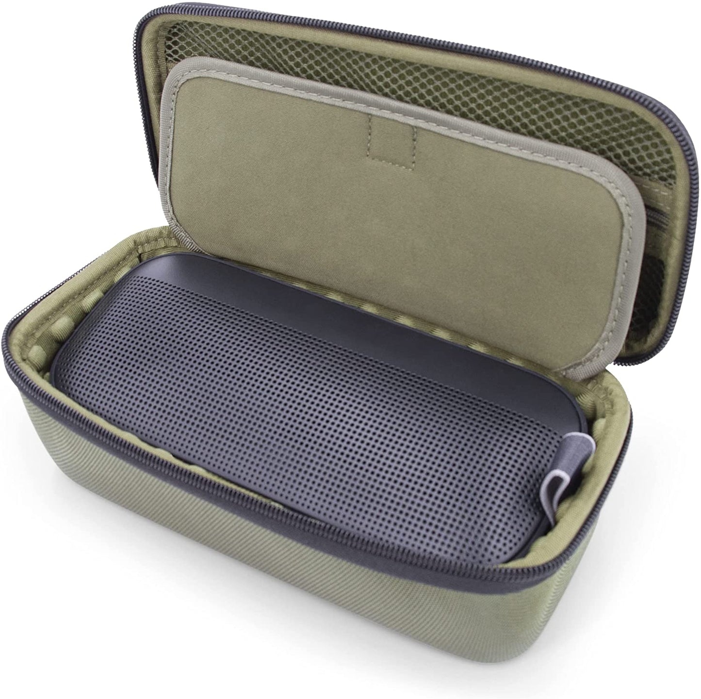 Carry Case Compatible with Bose Soundlink Flex Bluetooth Speaker and Charge Cable, Includes Clip On Carabiner and Rugged Exterior