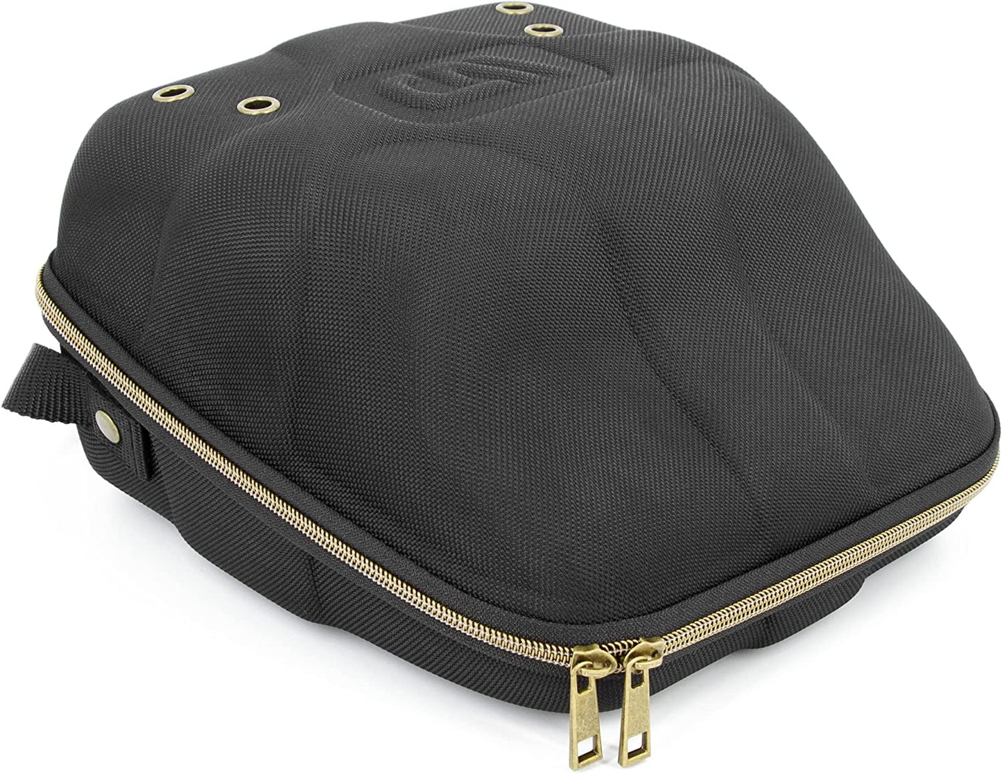 CASEMATIX Hat Travel Case for up to 4 Baseball Caps with a Hard Shell, Travel Carabiner and Handle - Portable Hat Case Carrier for Hats Storage