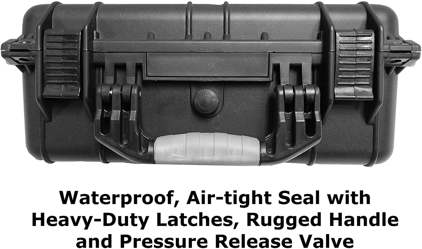 16" Waterproof DSLR Video Camera Bag Case Fits Nikon SLR Camera D3400 D3500 D850 D750 D7500 D5600 D5500 D500 and More in Customizable Foam - Case Only