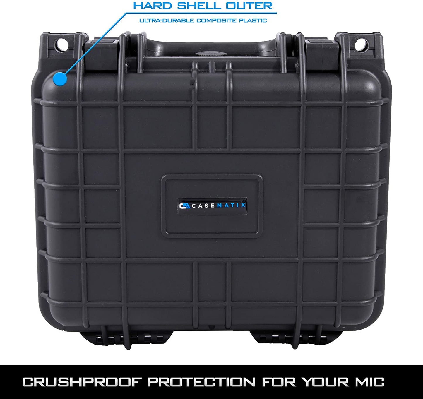 Travel Case Compatible with Elgato Wave 1 & Elgato Wave 3 USB Microphone and Accessories - Hard Shell Waterproof Condenser Microphone and PC Microphone Travel Case for Streaming Microphone