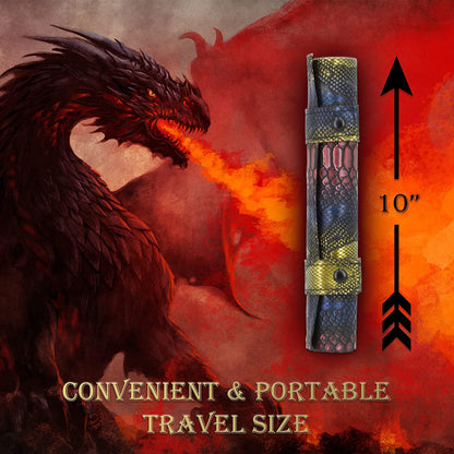 Dice Rolling Tray and Dice Mat Includes 7 Roleplaying Dice for Dungeons and Dragons D&D - Travel Dice Holder for Storing up to 14 Game Dice