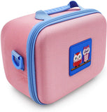 CASEMATIX Pink Travel Toy Case Compatible with Artie3000 Robot and Accessories, Includes Owl Case and Shoulder Strap Only