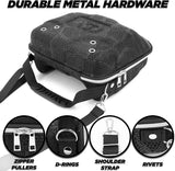 CASEMATIX Hat Travel Case for Baseball Caps with Crush-Resistant Hard Shell Outer