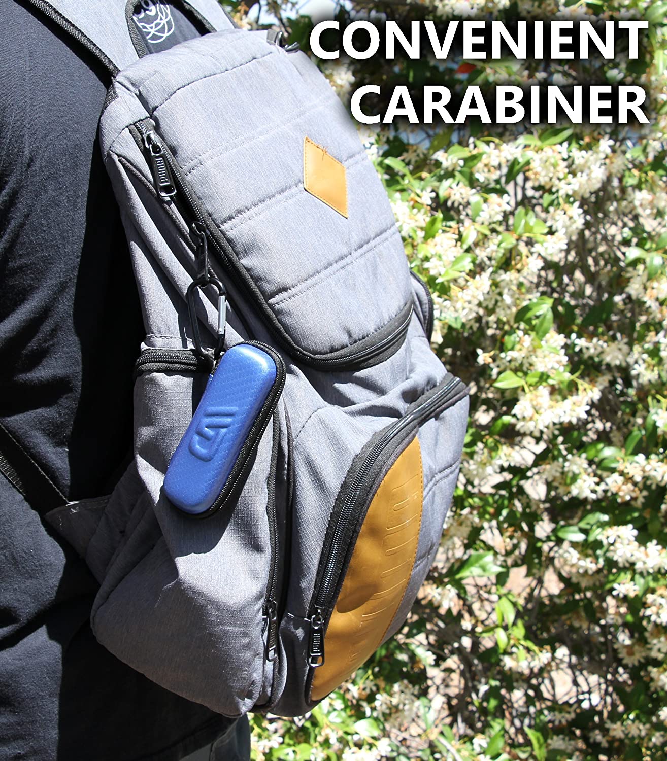 Allergy Medicine Nasal Spray Case Compatible with Flonase Allergy Relief - Water-Resistant EVA Protection with Wrist Strap & Carabiner