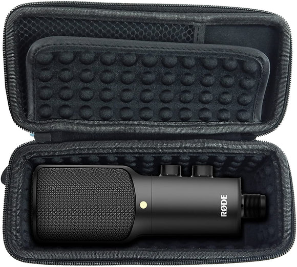 CASEMATIX USB Condenser Microphone Case Compatible with NT USB, NTUSB, NT1 A, Mics and Small Cables