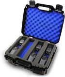 CASEMATIX Customizable 2-Way Radio Case Compatible with Up to 16 Walkie Talkies & UHF FRS Accessories by Arcshell, Baofeng, Midland, Motorola and More