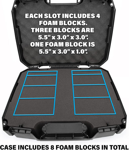 Graded Card Case Compatible with 60+ BGS PSA SGC FGS One Touch Graded Sports Trading Cards Rugged Graded Slab Card Storage Box