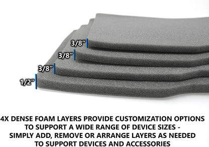 Waterproof Laptop Case Compatible with 15.6-17.3" ASUS ROG Gaming Laptops - Hard Shell Protection with 4-Layer Foam System & Folding Handle