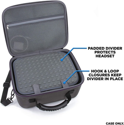 Hard Shell Travel Case Compatible with Oculus Quest 2 - Protective Oculus Quest 2 Case with Impact-Absorbing Foam and Shoulder Strap
