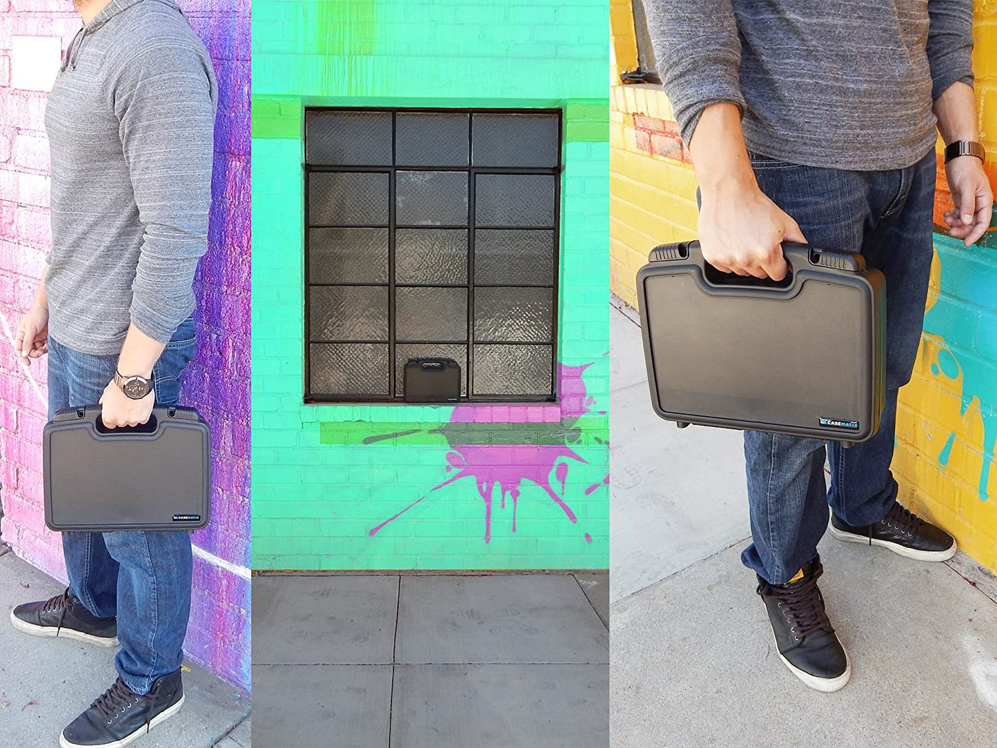 12" Customizable Foam Case for Portable Electronics - Hard Carrying Case with Impact-Absorbing Pre-Diced Foam Interior