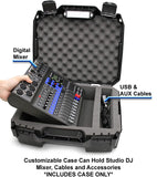 CASEMATIX Studio Travel Case Compatible with Zoom LiveTrak L8 L-8 Digital Mixer Recorder and Select Accessories, Includes Case Only