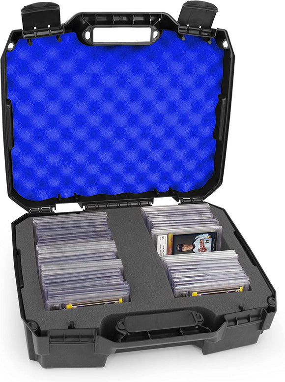 CASEMATIX Hard Shell Miniature Storage Travel Case - 30 Figurine Miniature  Organizer with Foam for Dungeons & Dragons, Warhammer 40K Minis and More!