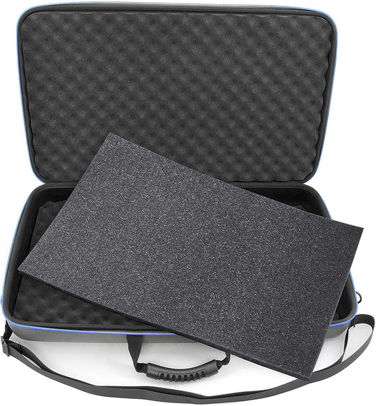 DJ Controller Case Compatible with Pioneer DDJ-SR/DDJ-REV1/FLX4 Mixing Console - EVA Protection with Padded Foam and Adjustable Shoulder Strap