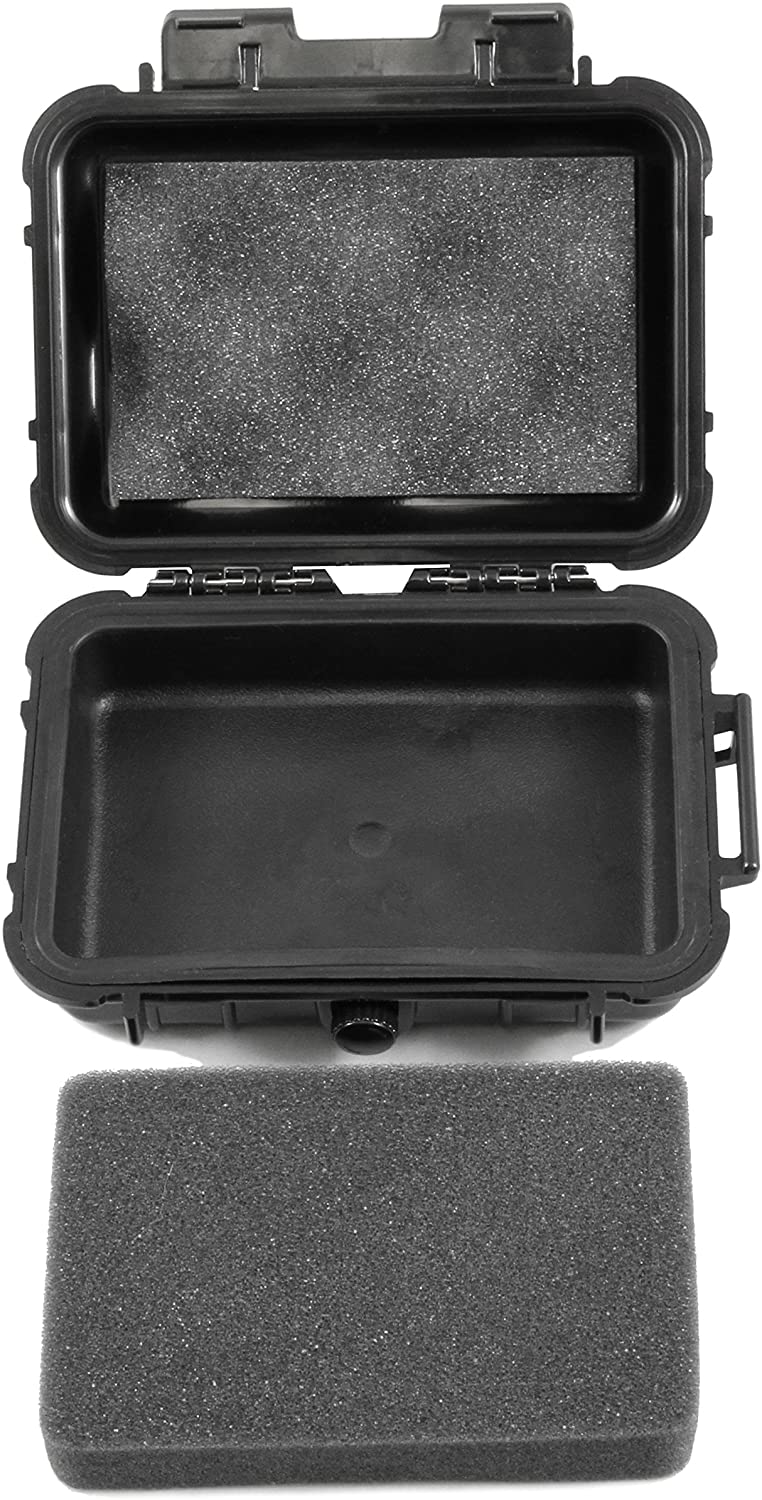 Waterproof Travel Case Compatible with 2 Ledger Nano S Crypto Hardware Wallets - IP67 Airtight Protection with Customizable Diced Foam