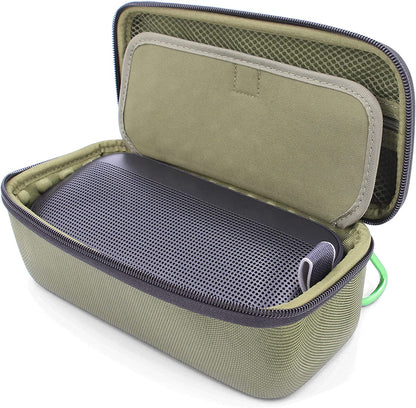 Carry Case Compatible with Bose Soundlink Flex Bluetooth Speaker and Charge Cable, Includes Clip On Carabiner and Rugged Exterior