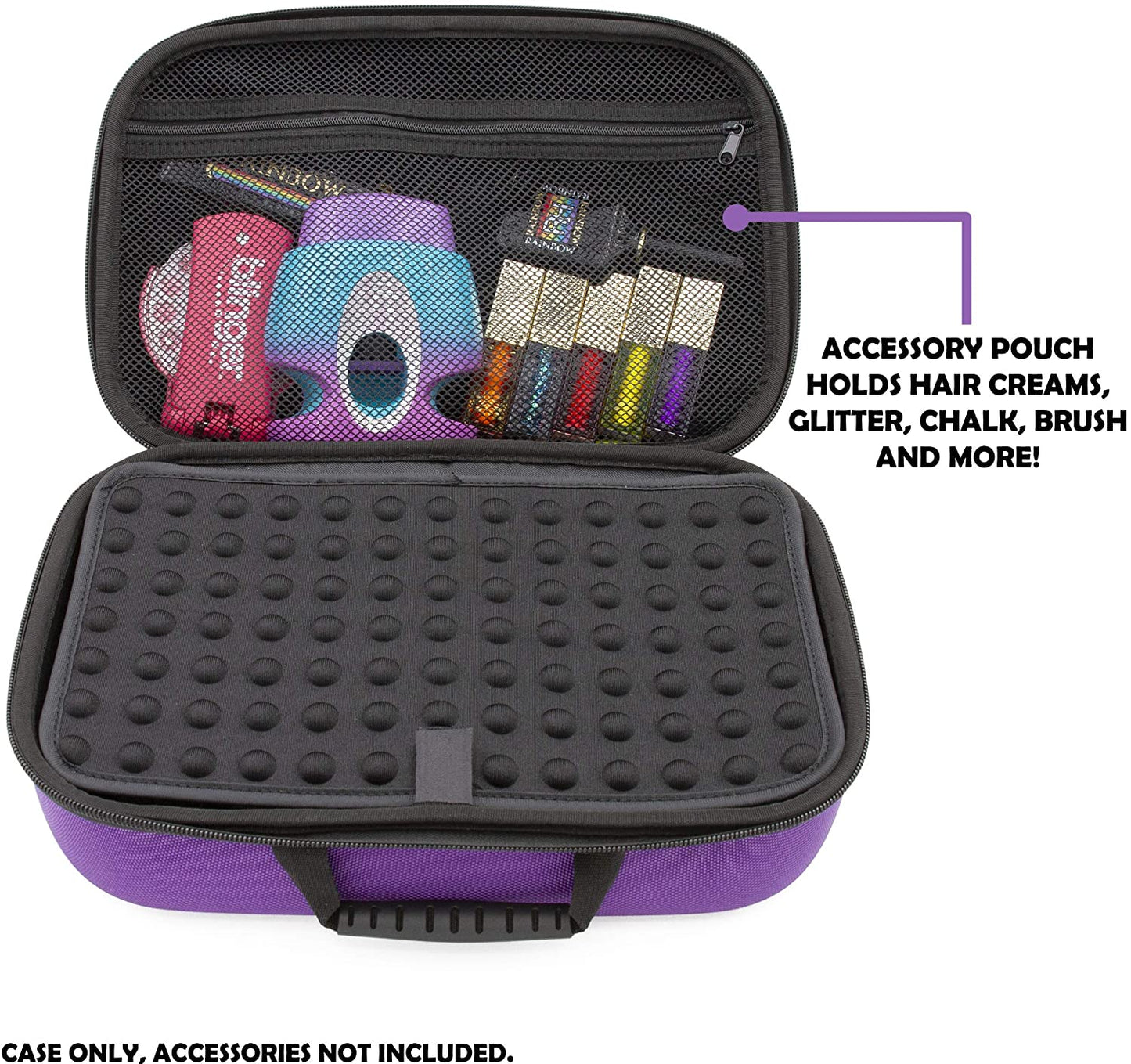 Doll Travel Case Compatible with Rainbow High Dolls and Rainbow Surprise Hair Studio - Protective Carrier with Handle for Dolls