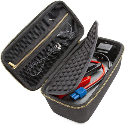 Travel Case for Portable Battery Bank Compatible with Halo Bolt 58830 mWh Laptop Charger and Jumper Cables, Car Charger, Wall Charger & More