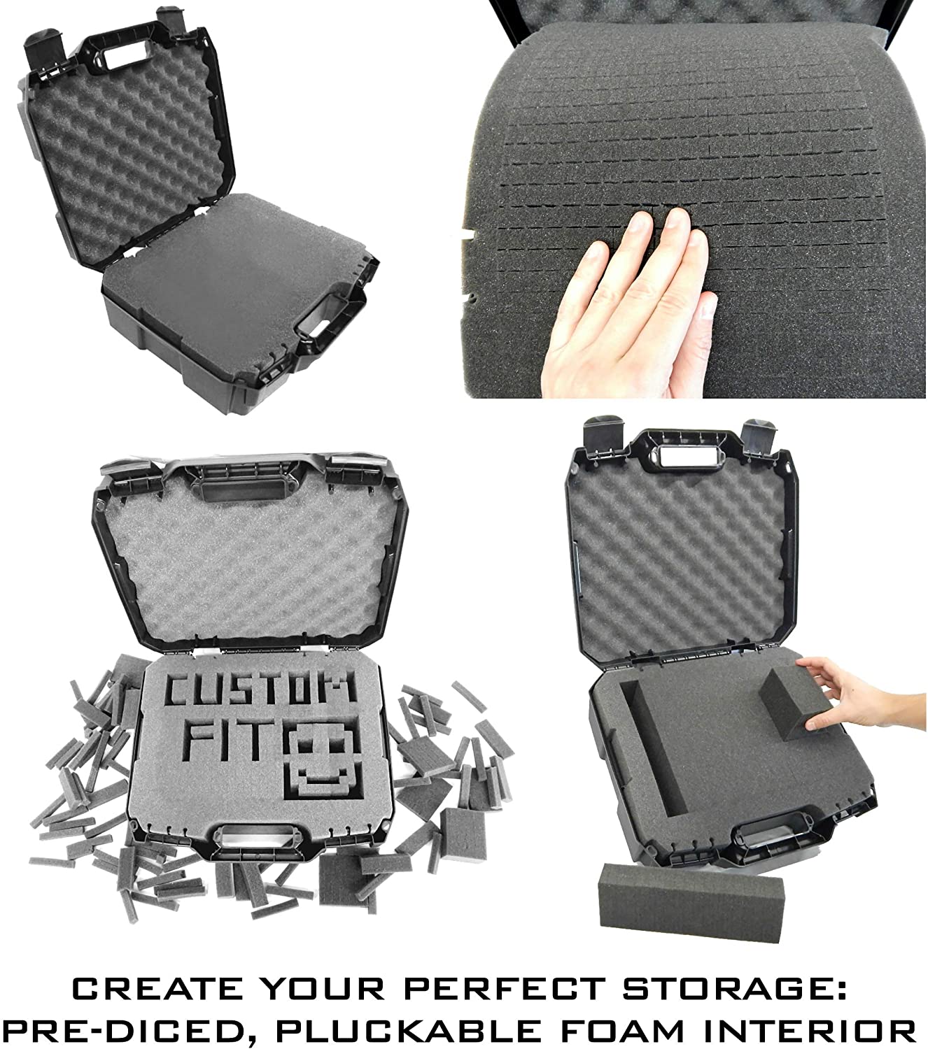 Hard Case Compatible with Meta Quest 3S or Quest 2 with VR Gaming Headset & Accessories - Customizable Foam fits Elite Strap and More